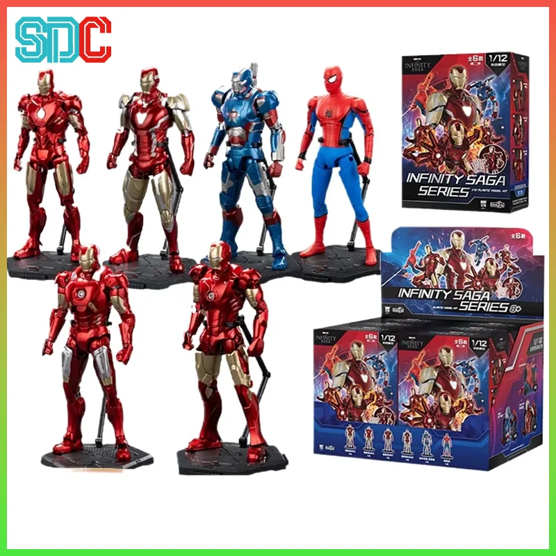 Fondjoy Tony Stark Iron Man Mk7 Mk4 Mk3 Mk85 Spider-Man Patriot‌ Action Figure Model Surprise ‌Blind Box‌ Toys Birthday Gifts