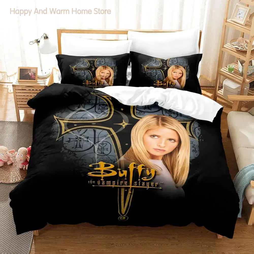 buffy the vampire Bedding Set Single Twin Full Queen King Size Bed Set Aldult Boy Bedroom Duvetcover Sets 3D Print bed sheet set