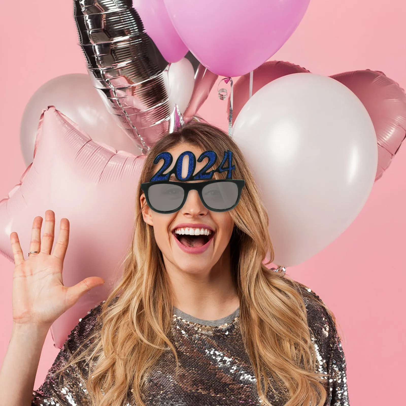 

2024 Number Glasses New Year Party Eyeglasses Fun Photo Props Party Decor Dancing Accessories 2024 Modeling Eye Wear