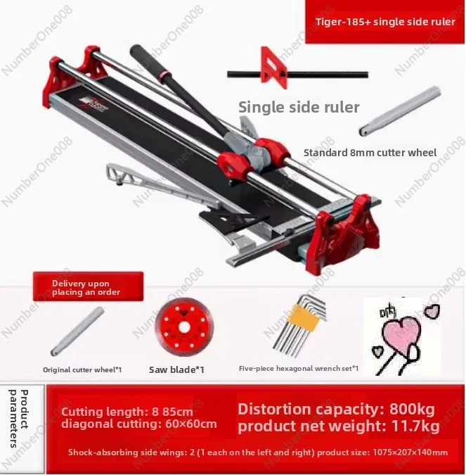 Manual Tile Cutter Brick Polished Tile Ceramic Cutting Tool Push-type High Precision Cutting Machine Table