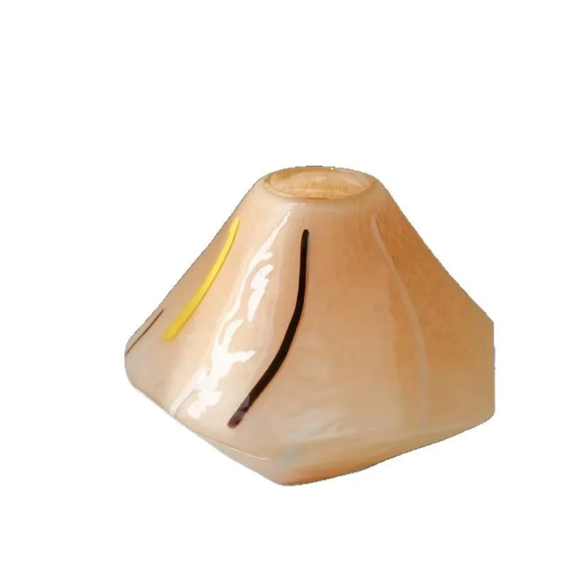 Vase living room decoration home glazed color matching medieval vase flower arrangement vase ornament