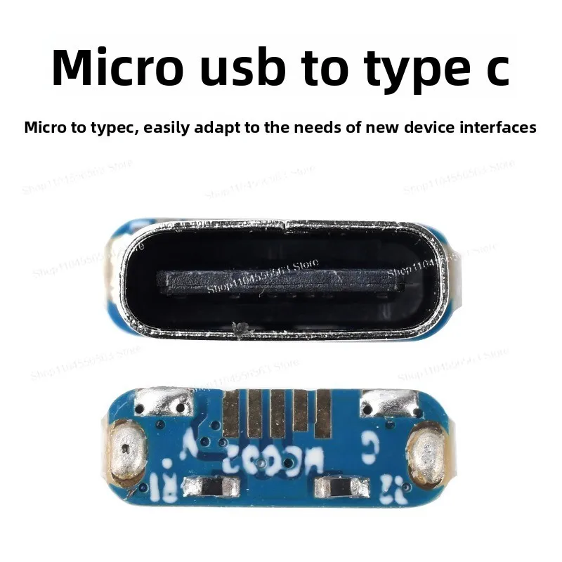 Micro USB To Type C Adapter Board, Support Charging Data Transmission DIY Modified Accessories Usb2.0