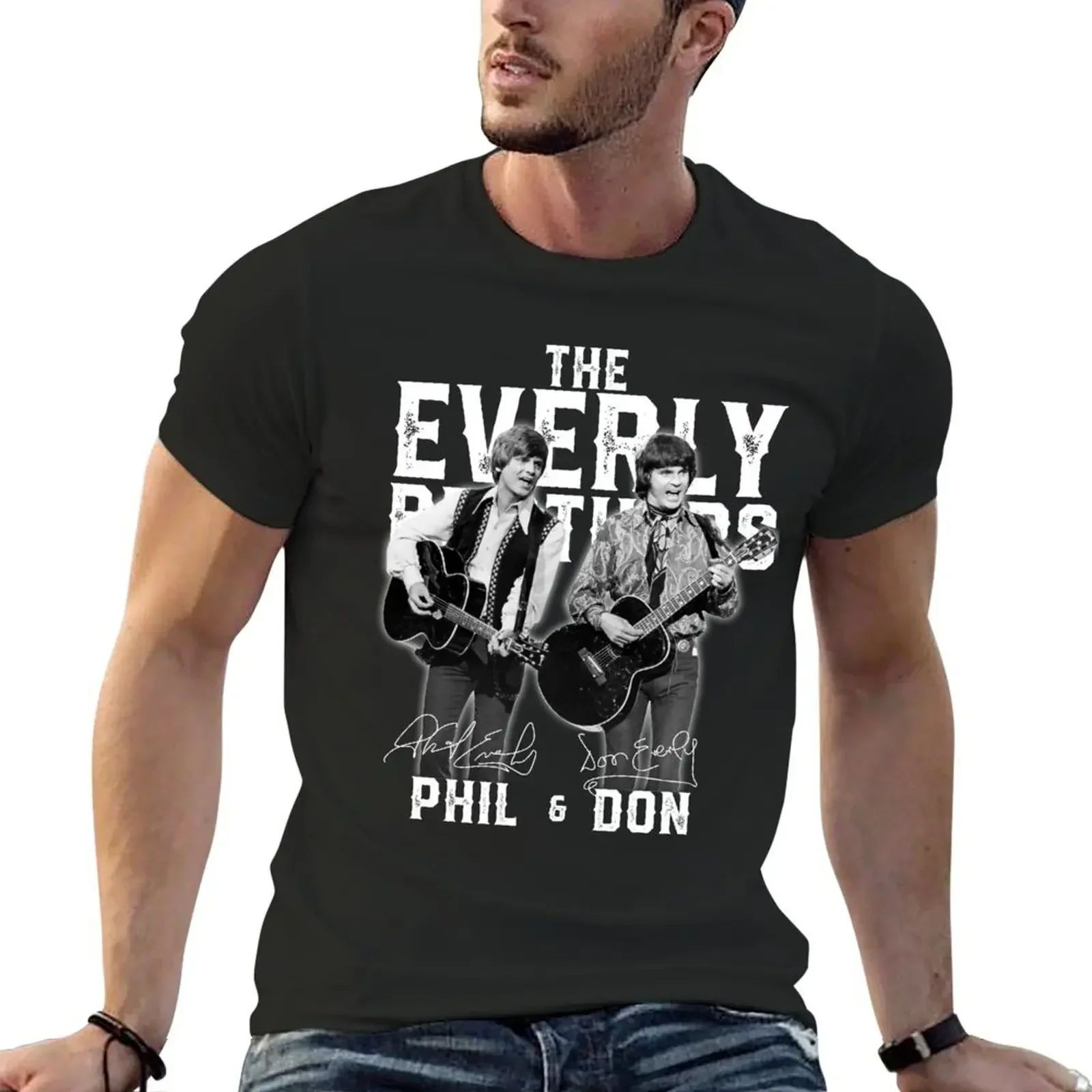 

Don Everly RIP Phil & Don Everly Thank you for the memories Everly Brothers Rock and Roll T-Shirt anime funny t shirts for men