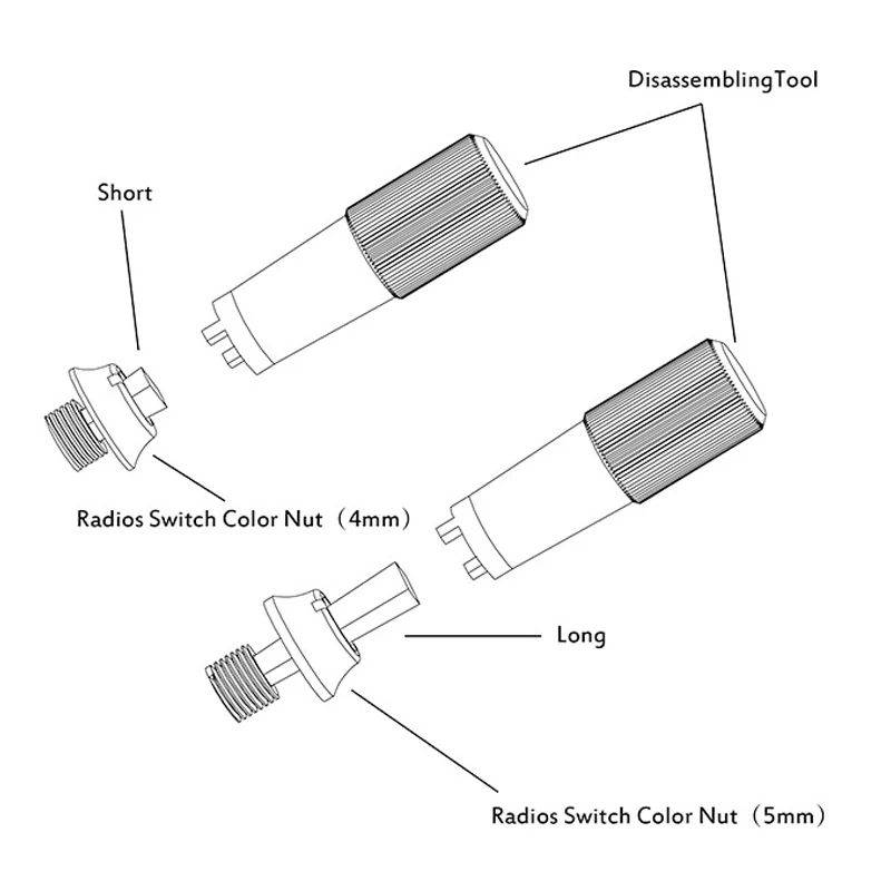 Écrou et installation de commutateur d'émetteur radio, Spblown pour télécommande RadioLink Futaba JR Frsky T8FG T14Xenon T18sz T16sz