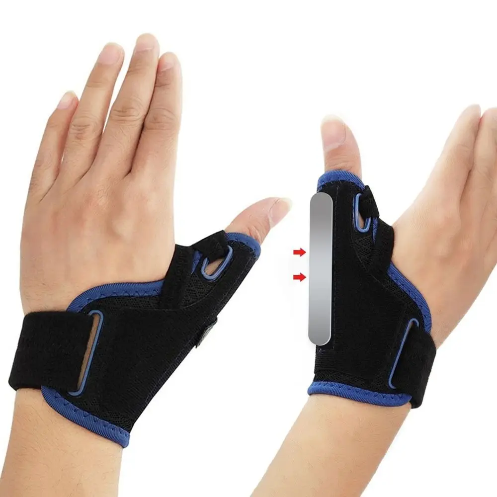 2 in 1 Thumb Brace Left Right Hand Removable Thumb Spica Splint 3 Level Stability Aluminum Support Reversible Thumb Support