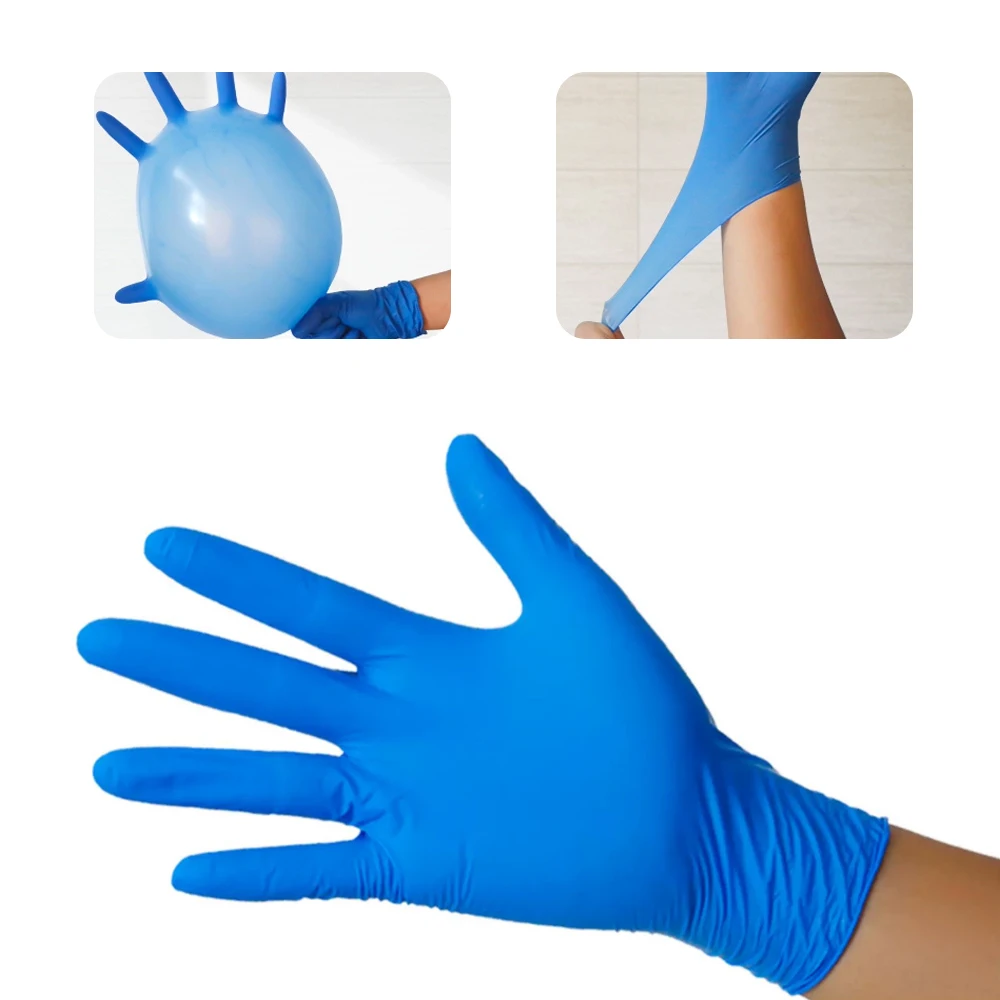 

3Size 1Box 100Pcs Nitrile Powder Free Disposable gloves