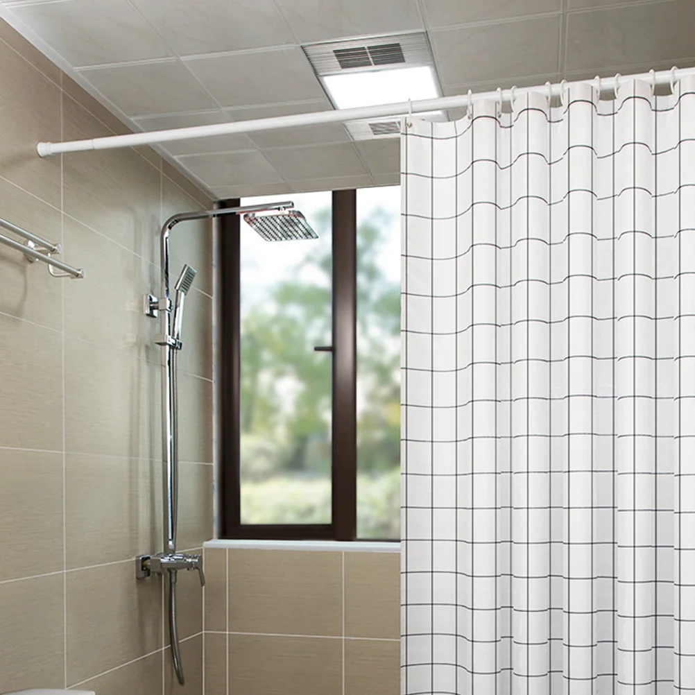 Rapid ket-Tringle de rideau de douche en plastique, sans poinçon, tension