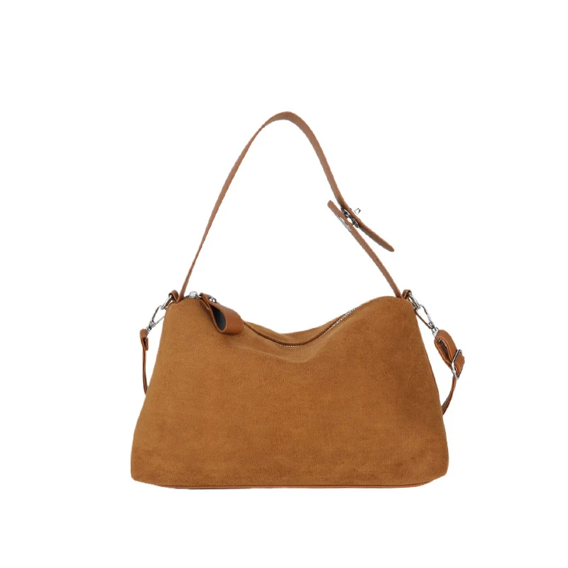Hot Sale Fashion  Faux Suede Sense of Luxury Hobos Hand Bags 2026 High Quality Simple Versatile Casual Shoulder Bags for Women