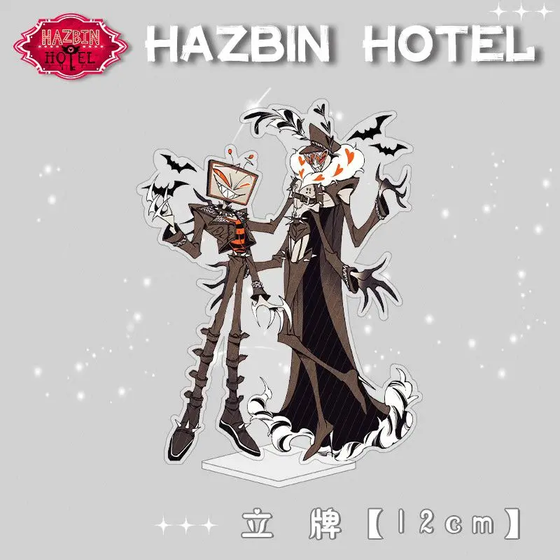 Disponibile Hazbin Hotel Lucifero Morningstar Vox Acrilico Desktop Stand Collezione Figura Decorazione Ornamento Modello Giocattolo Regali