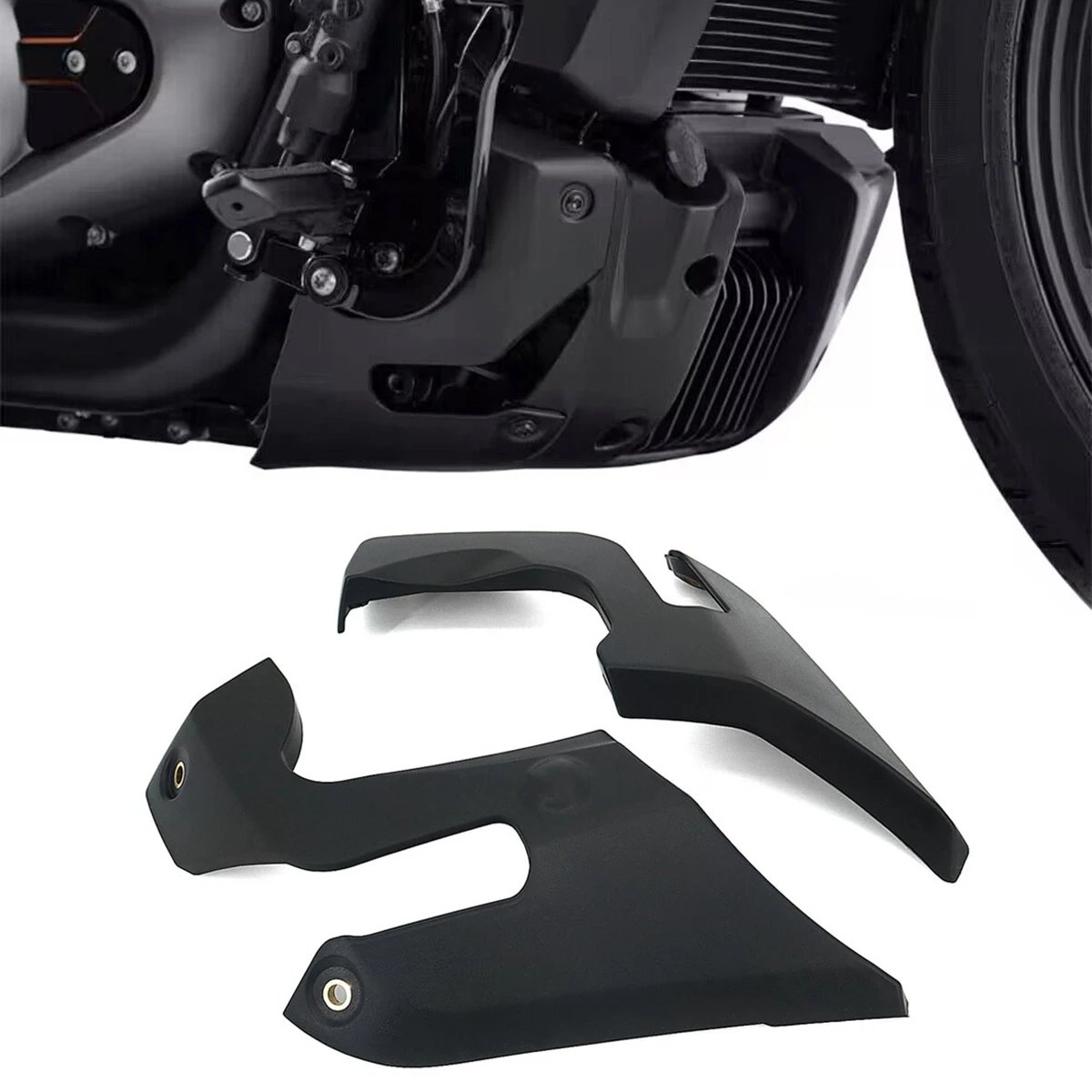 Front Lower Spoiler Air Fairing Cover Guard Bottom Spoiler Mudguard For Harley Nightster 975 RH975 Nightster  RH975 2022-UP