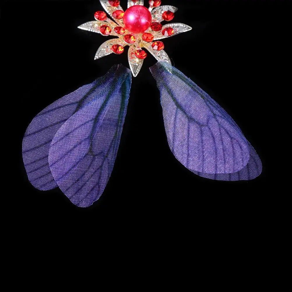 50 Pcs Artificial Dragonfly Wing Charms Unique Design for Earrings Brooch Decorations Handmade Supplies