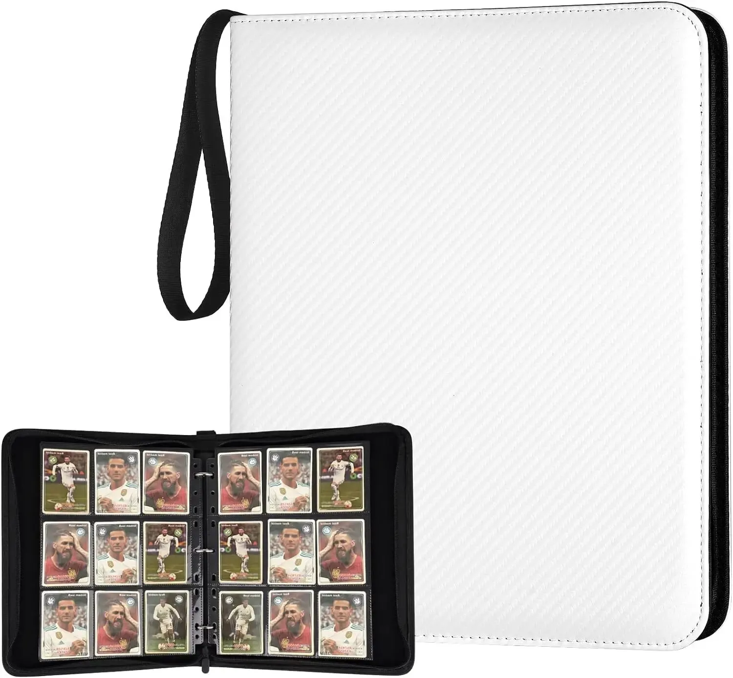 9 Pocket 900 Card Slots Card Binder, Premium Zip Trading Card Binder, Card Folder for MTG, TCG, Sports Cards, Game Cards