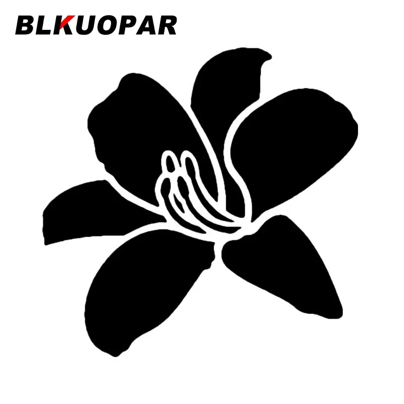 

BLKUOPAR День лилия цветок растения силуэт автомобильные наклейки забавная окклюзия царапины наклейка креативный кондиционер автомобильная этикетка