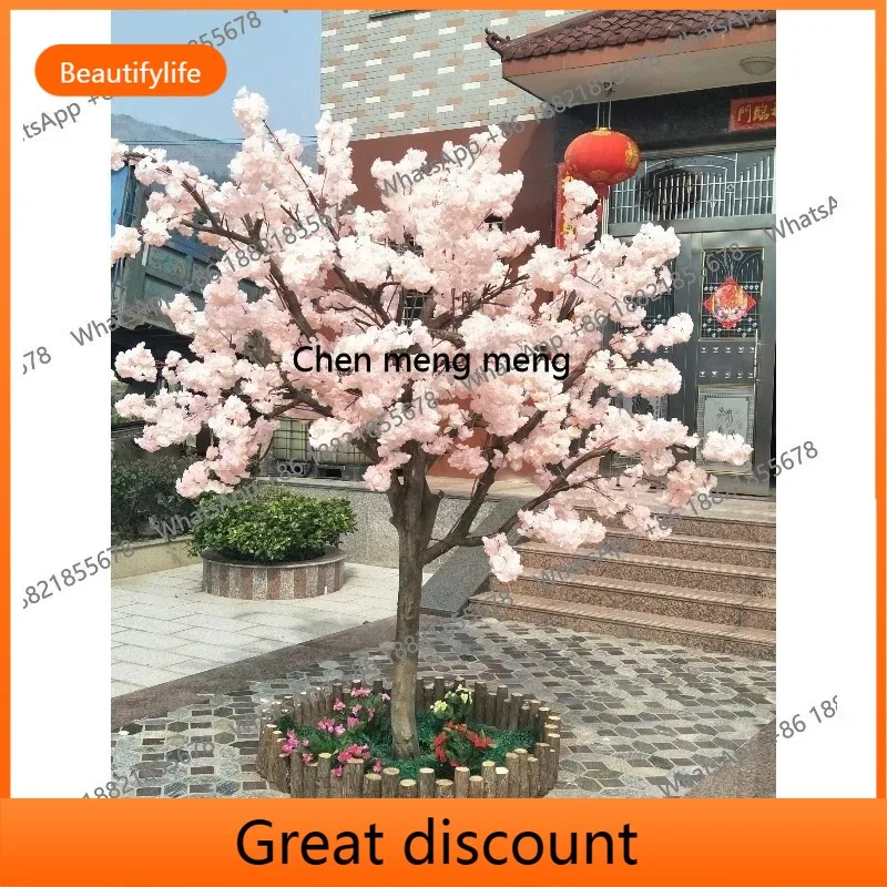 

M02 Artificial tree living room decorative tree hotel setting cherry blossom large project fake tree