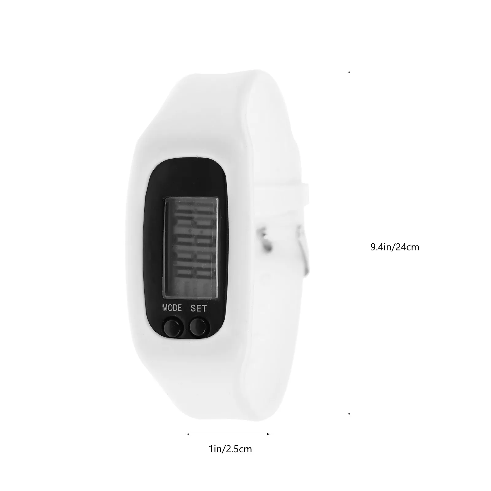 Pedometer Watch Silicone Wrist Fitness Tracker Simple Design Step Counter Watch for Seniors Kids Multi Function Outdoor Sports