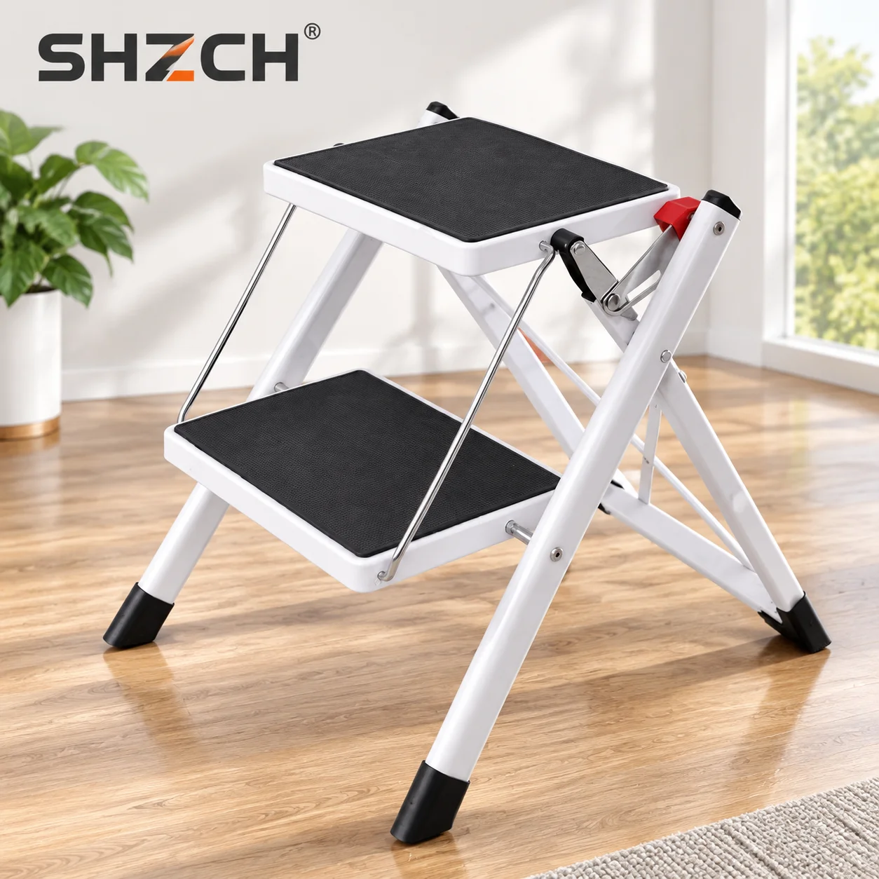 Folding Ladder Stool Household Two-step Small Ladder Non-slip Kitchen Steps Car Fishing Children Two-step Pedal Stool