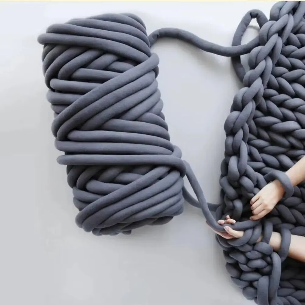

Пряжа Premier Yarn, разноцветная, объемная, супер-бархатная, 2,5 см, для вязания руками, гигантская, 500 г, в тубе, для пледов своими руками