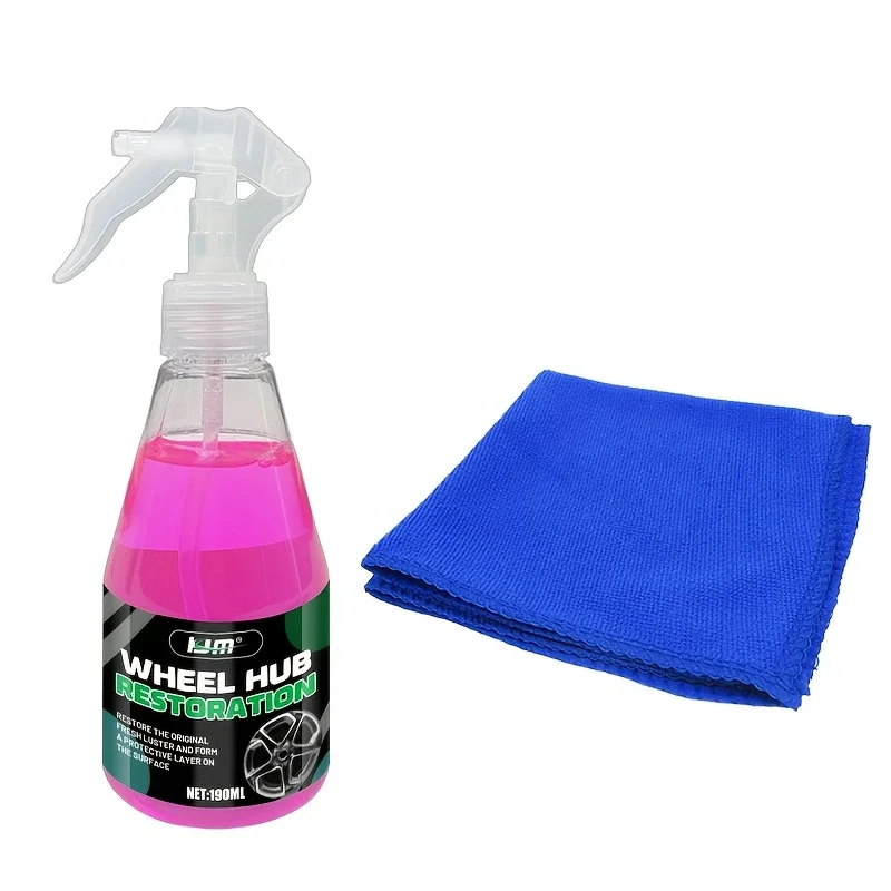 Chemical formula suitable for automobile metal, painted surface and door handle, quick iron stain removal with PVC spray bottle