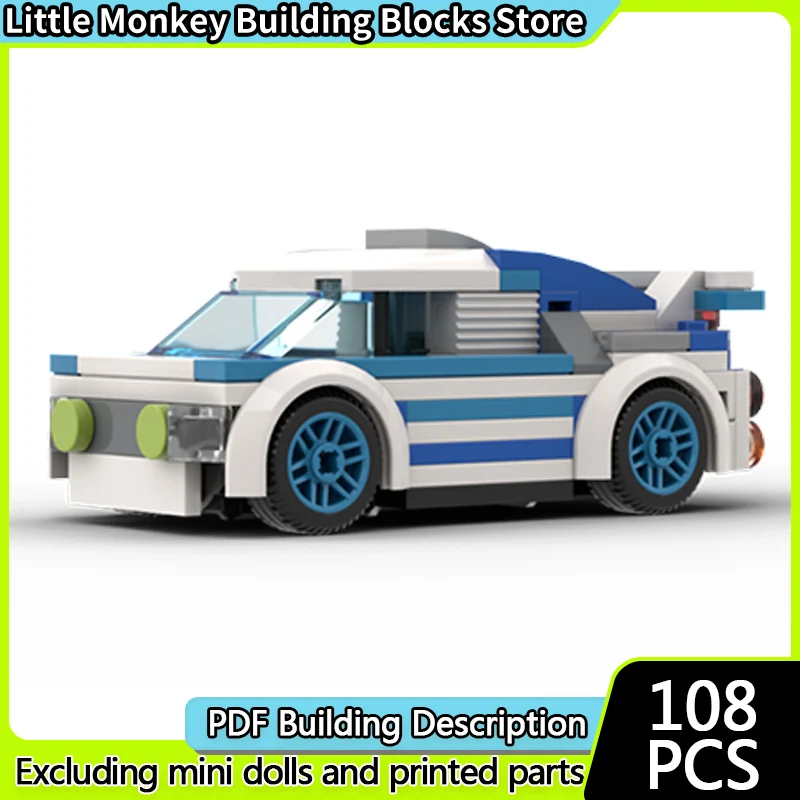 Snelheid Racewagen Model MOC Bouwstenen Klassieke Racewagen Modulaire Technologie Kinderen Vakantie Geschenken Monteer Speelgoed Pak