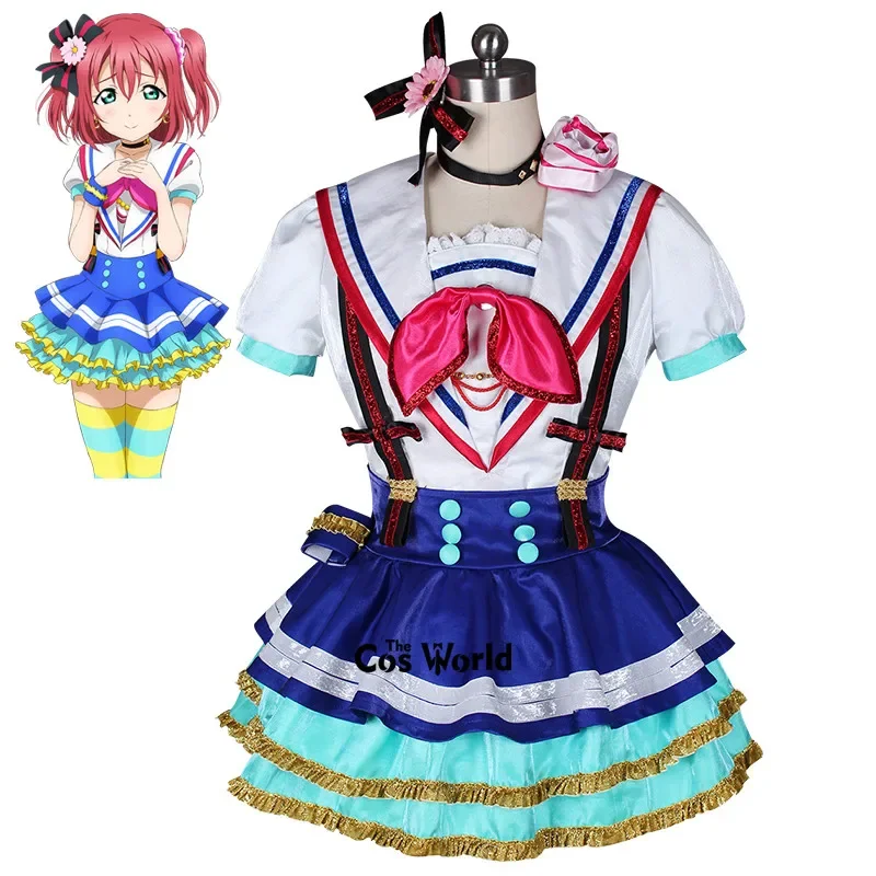 Love Live Sunshine Aqours Jumping Heart 9 Characters Takami Chika Kurosawa Dia Ruby Riko Outfits Anime CustomizeCosplay Costumes