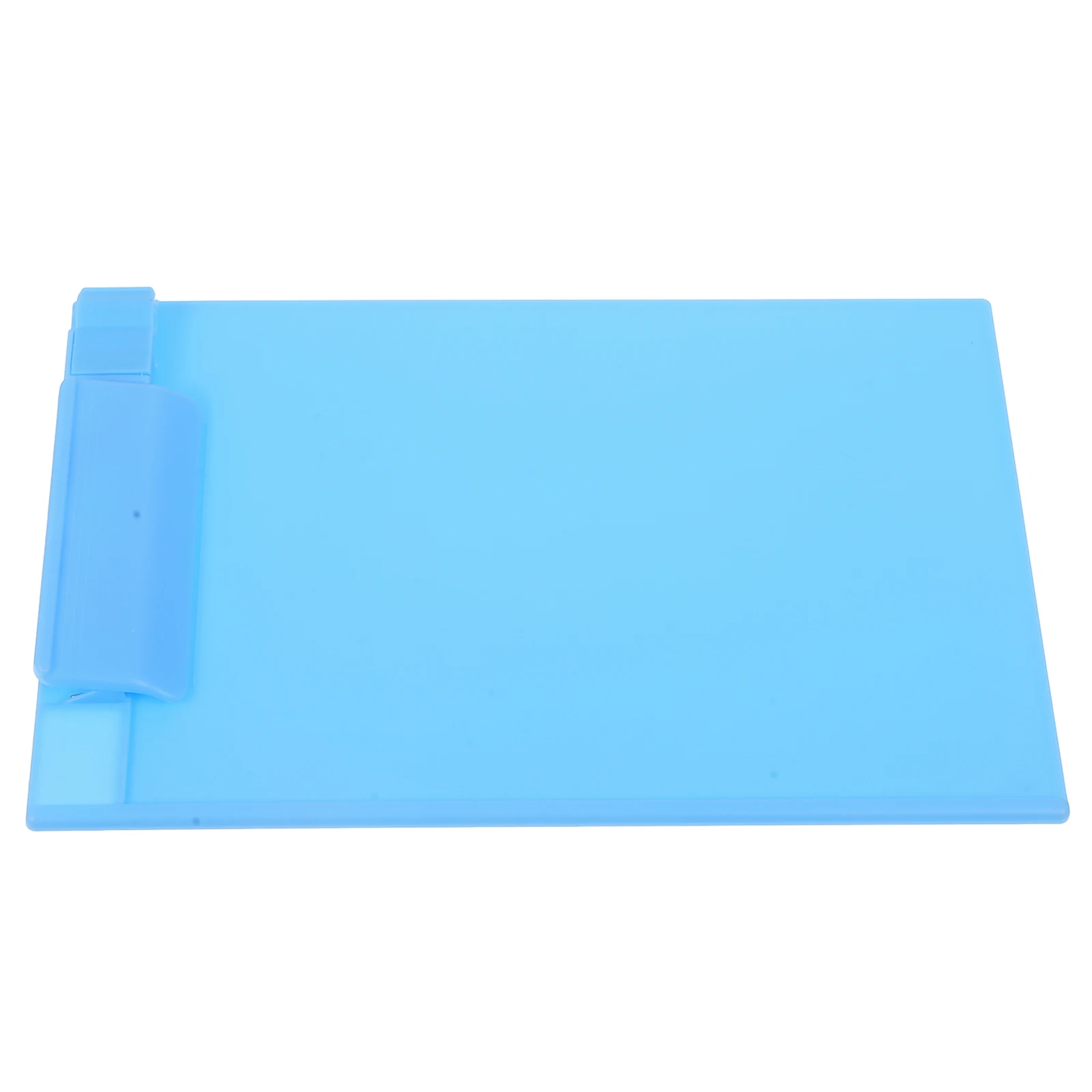Plastic A5 Clipboard Profile Clip Paper Holder Writing Folders for School Classrooms Office (Sky-blue)