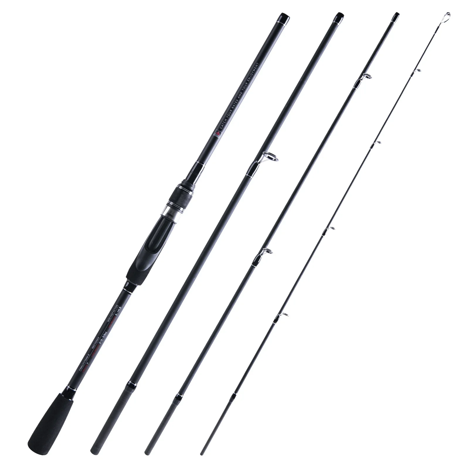 Goture Finality 4 pieces Spinning Casting Fishing Rod 2.1M 2.4M 2.7M M/MH Power Lure Pole Bass Carp Portable Fishing Rods