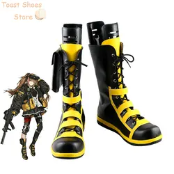 Game Girls Frontline ump9 Cosplay Shoes Halloween Carnival Boots PU Leather Shoes Cosplay Props Costume Prop