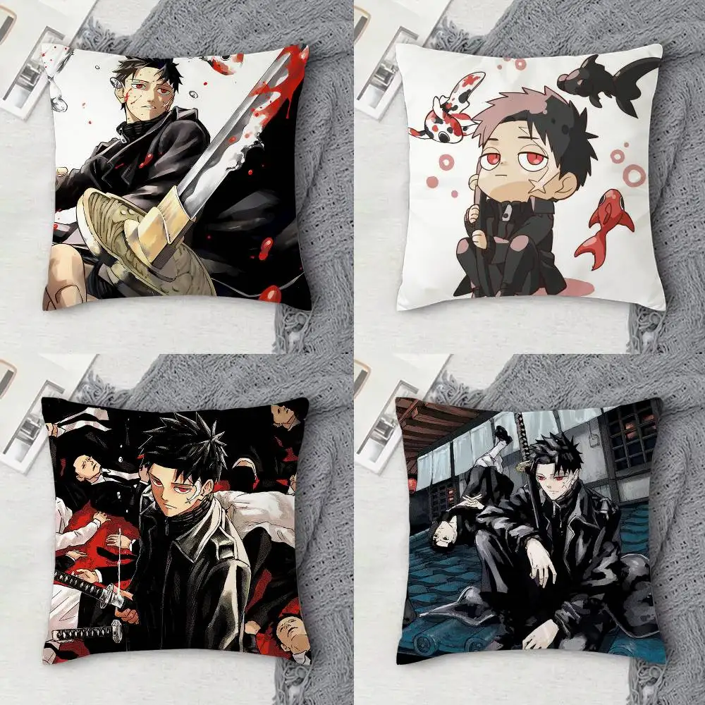 

K-Kagurabachi Double-sided Printed Square Decorative Cushion Cover for Sofa Living Room Home Decor