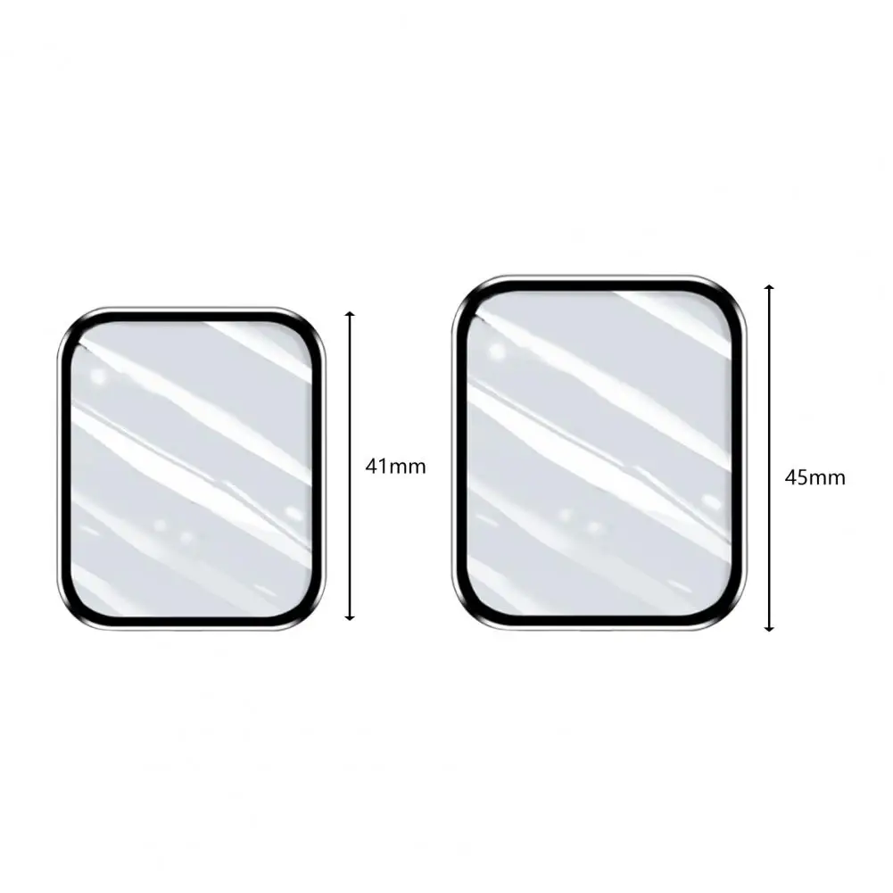 for iWatch S7 Watch Screen Film Ultra-thin Smartwatch Tempered Glass Screen Protector Cover Full Screen Watch Screen Film