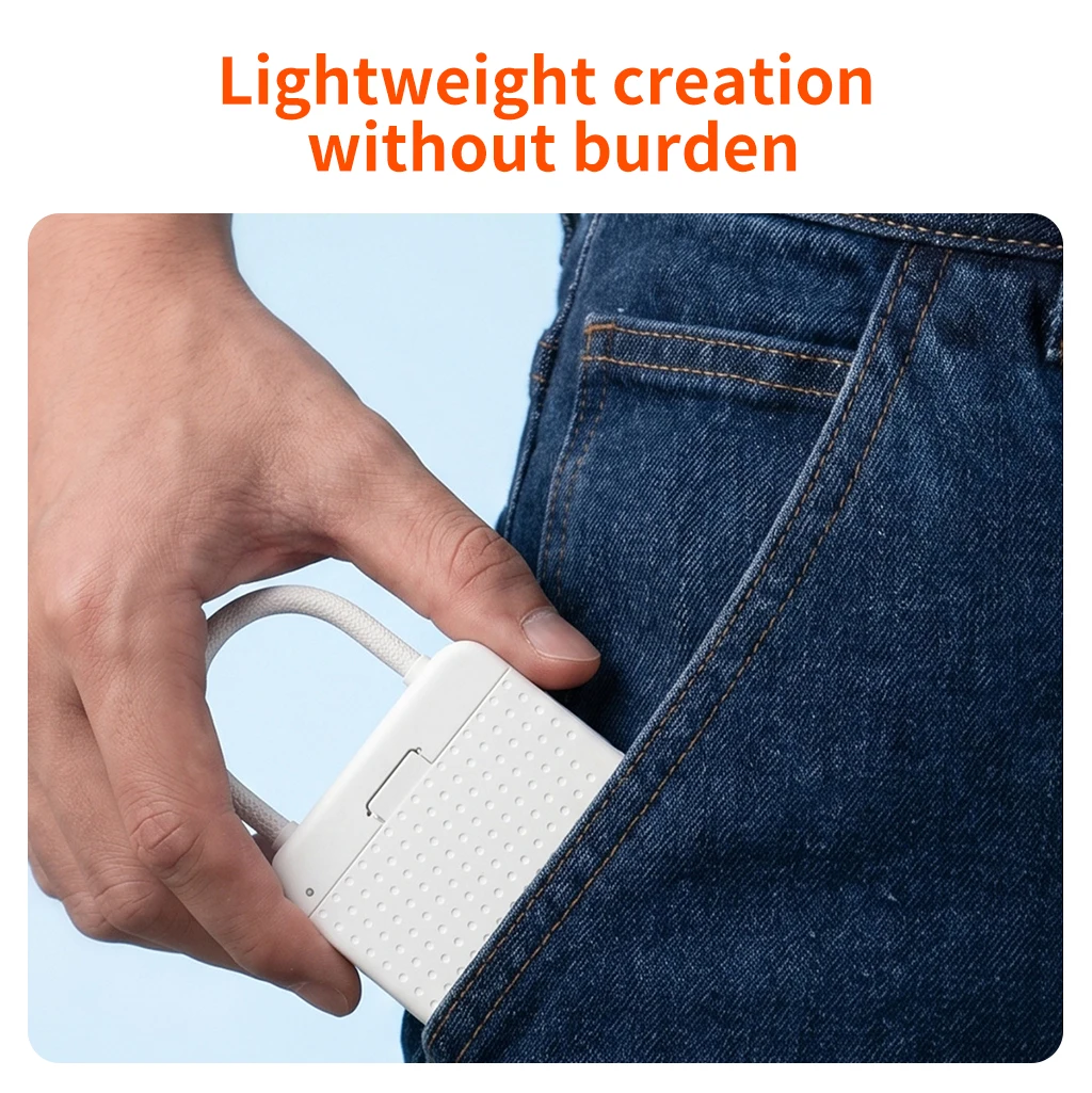 Tragbare Aufbewahrungsbox für Kartenlesegeräte, ideal für Fotografen auf Reisen und bei Außenaufnahmen, mit Schnellladeanschluss Typ C, passend für SD- und TF-Karten sowie SIM-Kartenhalter. – Detail 7