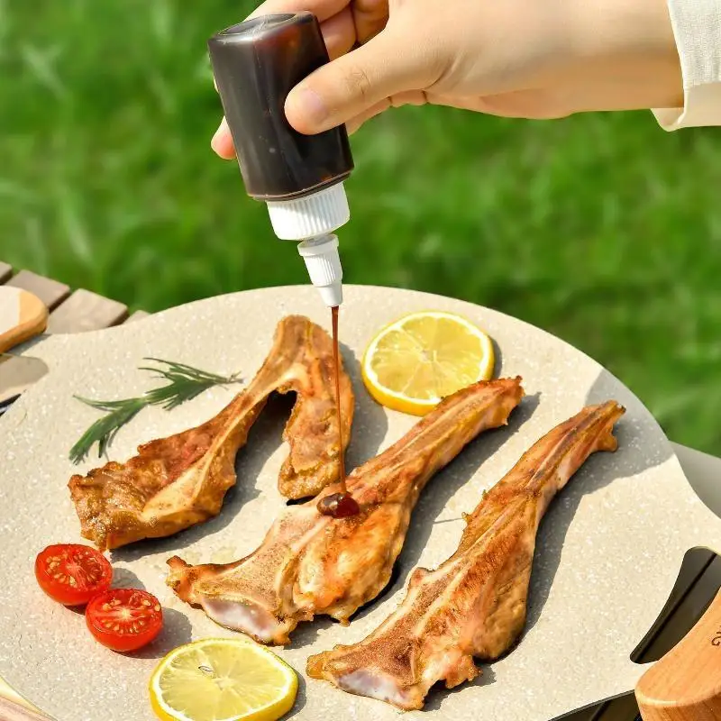 Mini Sauce Seasoning Box Portable Condiment Squeeze Bottle Oil Container Ketchup Mustard Dispenser Kitchen Picnic Bento Gadget
