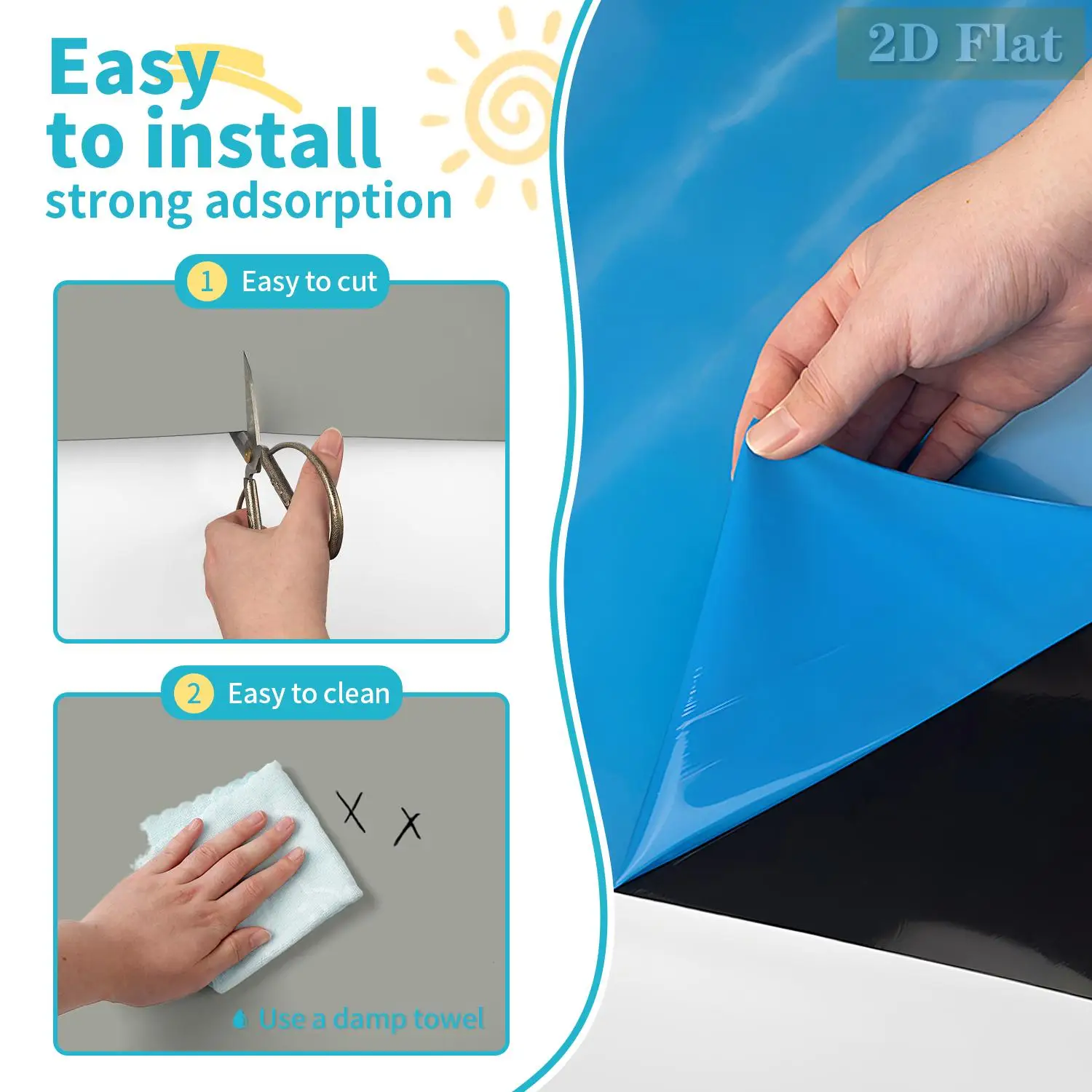 1pcs Gray Arched Decorative Magnetic Whiteboard Wall Sticker, Self-Adhesive, Easy To Remove, Suitable For Living Room Decoration