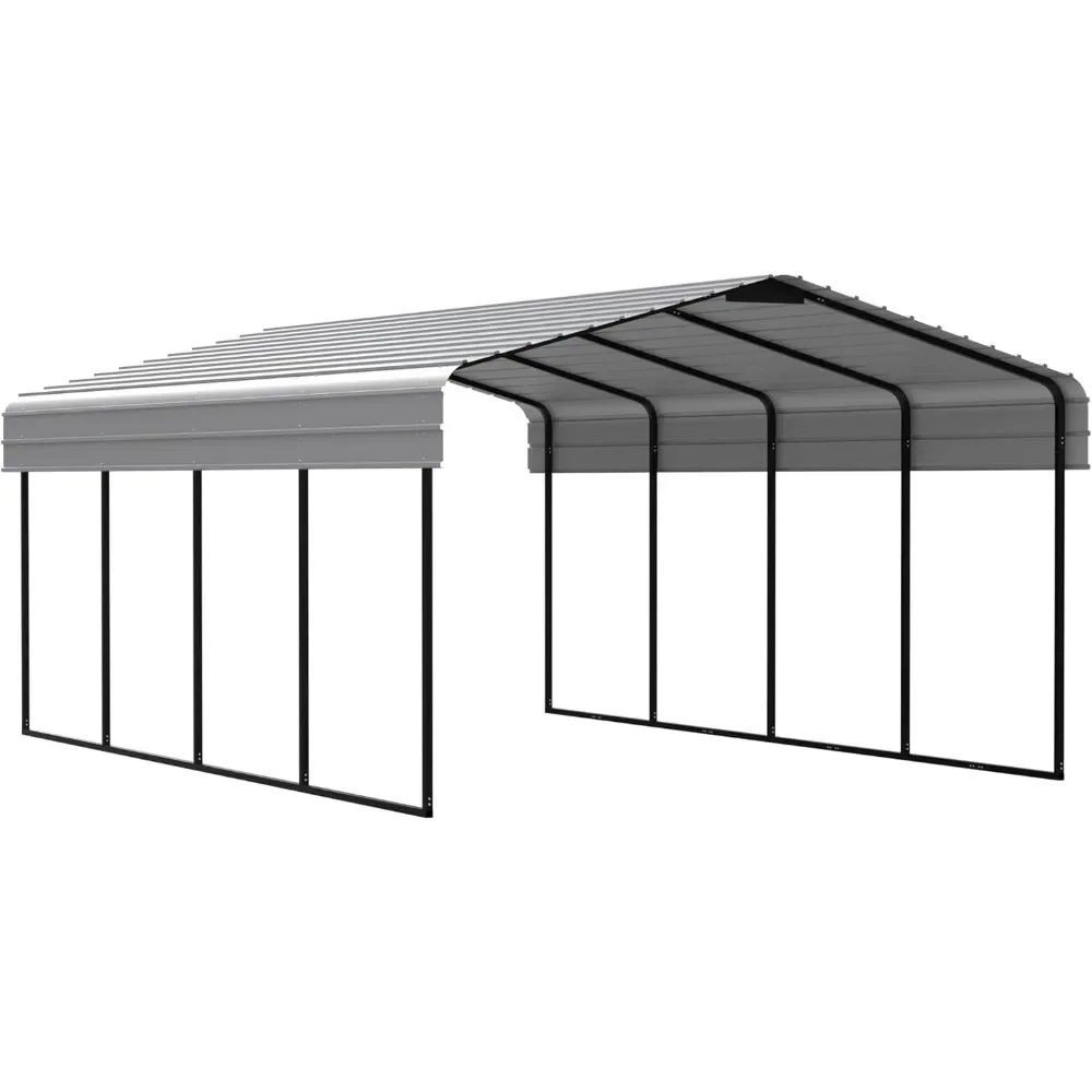 12 x 20 x 7 FT sturdy all steel heavy-duty sunshade with metal frame, used for transporting cars, SUVs, trucks, boats