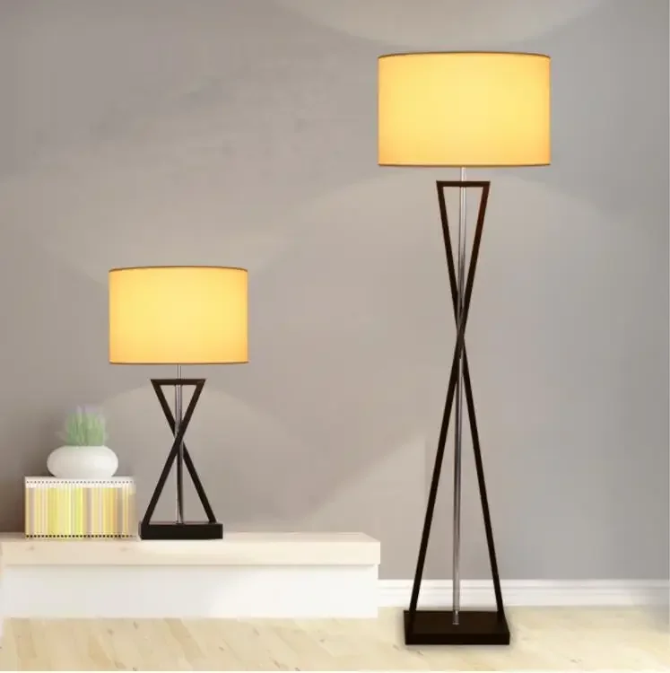 

Iron Fabric LED art deco Modern Standing Lights Living room bedroom LED E27 Nordic Home Lighting Fixture Bedsides Floor Lamps