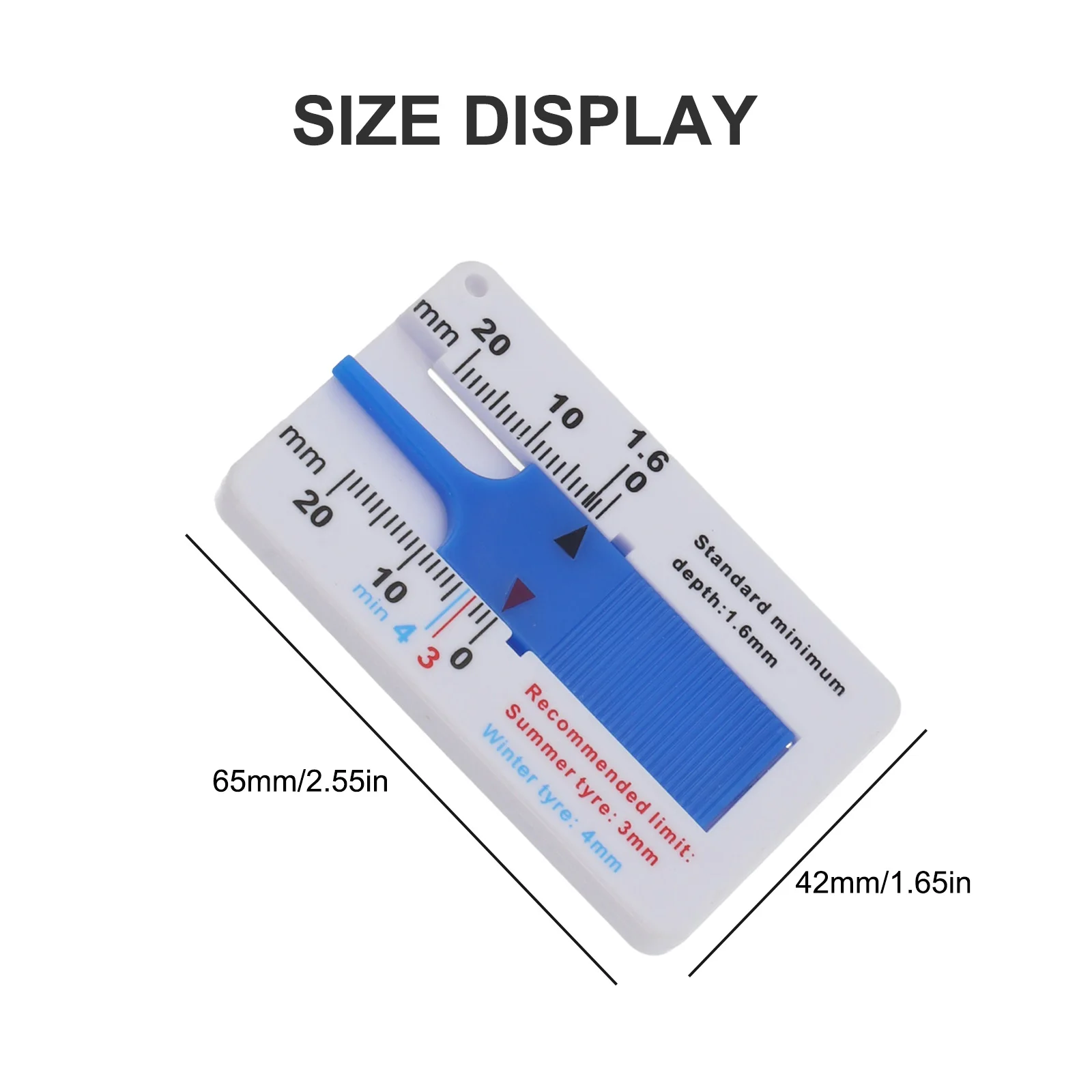 0-20mm Car Tyre Tire Tread Depth Gauge Meter Measurer Tool FTB-SE 2024 Hot Sale Brand New And High Quality Discount