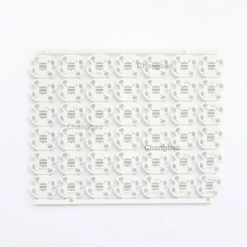 42pcs 14mm Aluminum Substrate PCB for 3535SMD High Power LEDs Compatible with XPE/XPE2/XTE/XPG/XPG2/XPG3 - Electronic Component