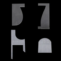 Guitar classical guitar neck back heel Forming template acrylic mold guitar making mold tool acrylic template
