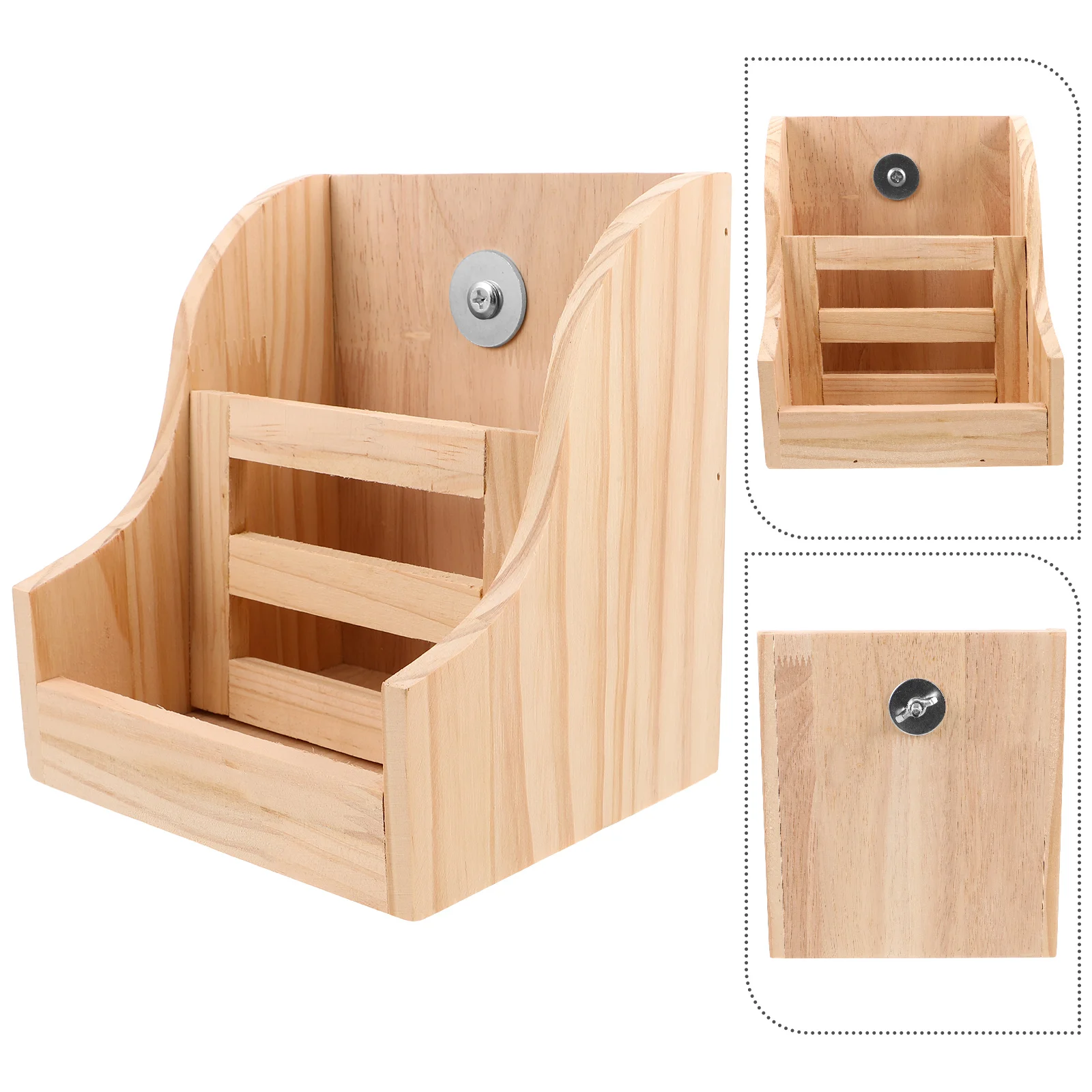

Pet Straw Food Bowl Bunny Feeder Box Chinchilla Hay for Small Animals Guinea Pig