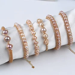Wholesale price new arrival natural freshwater pearl bracelet fashion women bangle