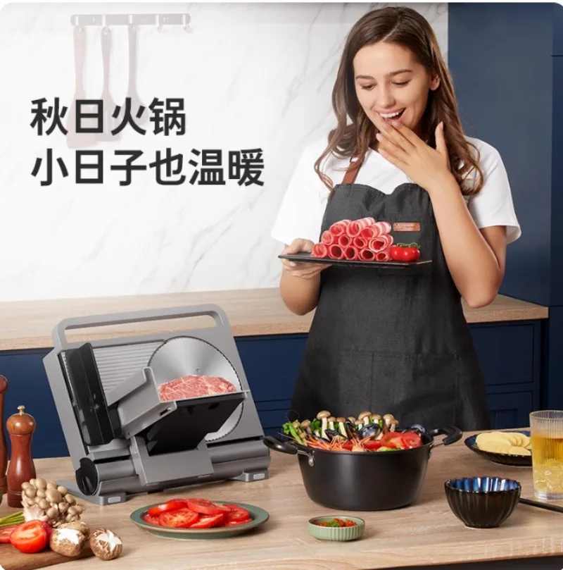 Household electric small meat planer Commercial slicer Frozen meat slices Fat beef roll machine