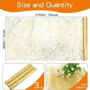 Metallic Shine Table Corridor, Tischkorridor, Esstischdekoration, rosa Gold, Polyester, Hochzeitsfeier, Geburtstagsfeier 8 Hauptverkauf Gold Table Korridor - №1