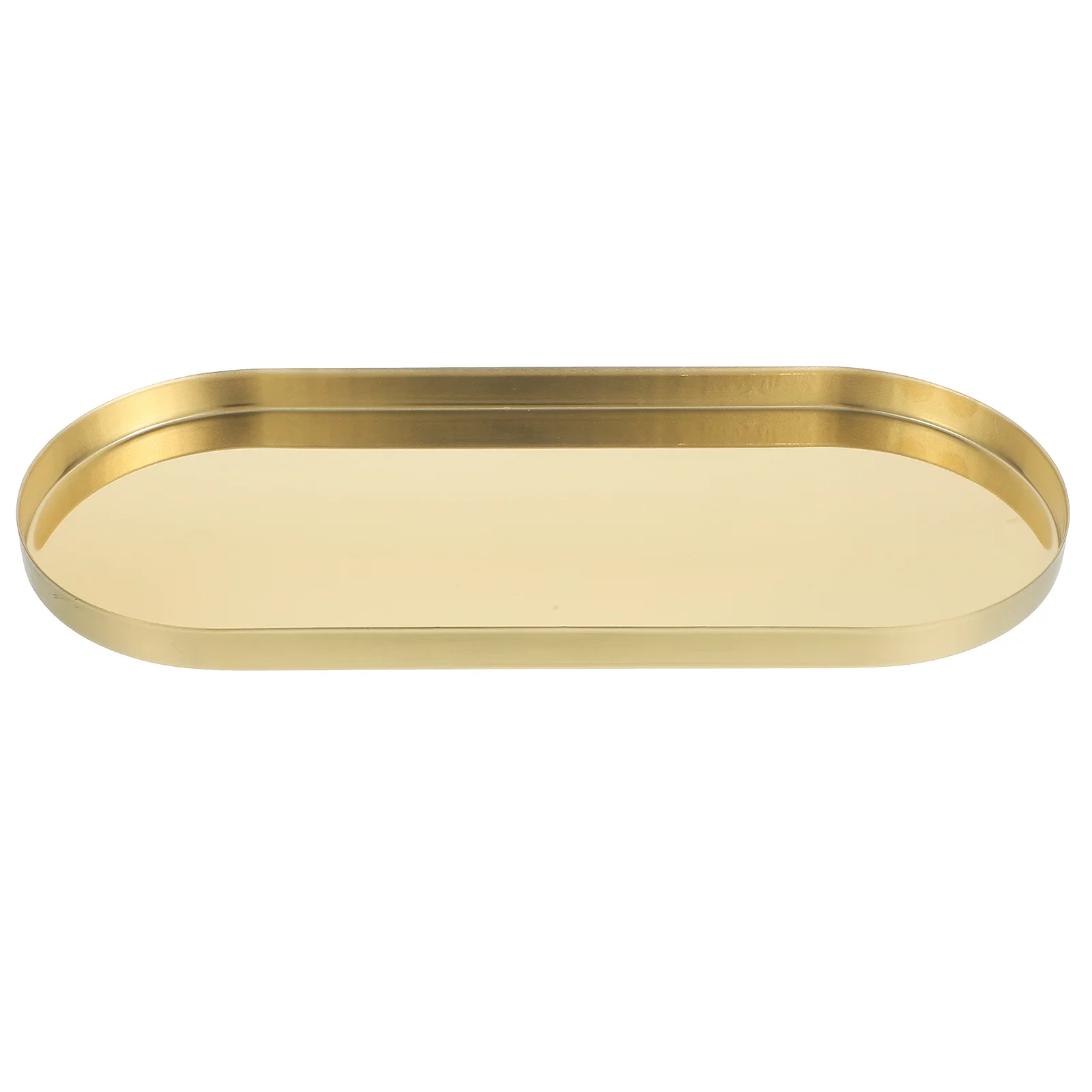 Counter Stainless Steel Jewelry Tray Sturdy Multipurpose Storage Plate Snack Serving Tray Desktop Metal Organizer Dish Plate