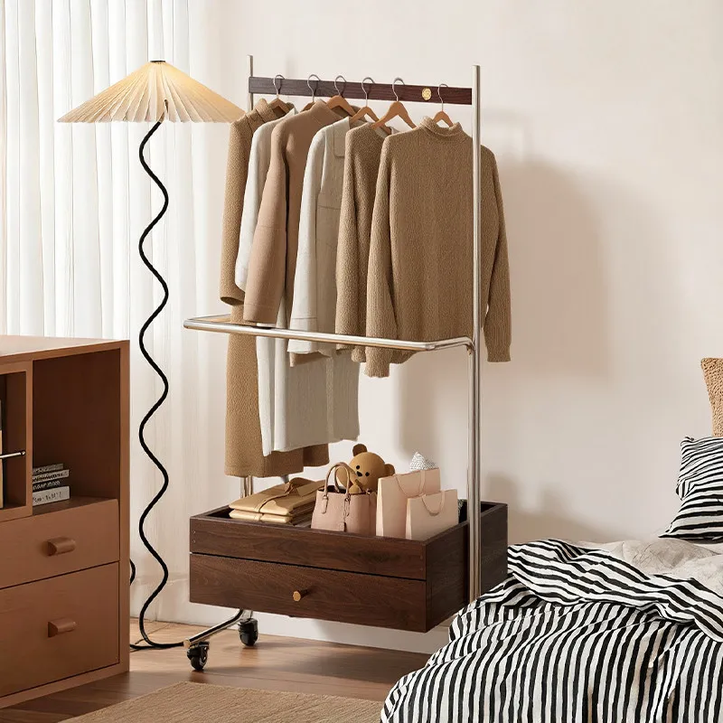 Hallway Coat Rack Children'S Floor Wheels Cheap Elegant Room Boutique Sticker Coat Rack Drying Mueble Para Ropa Furniture Home