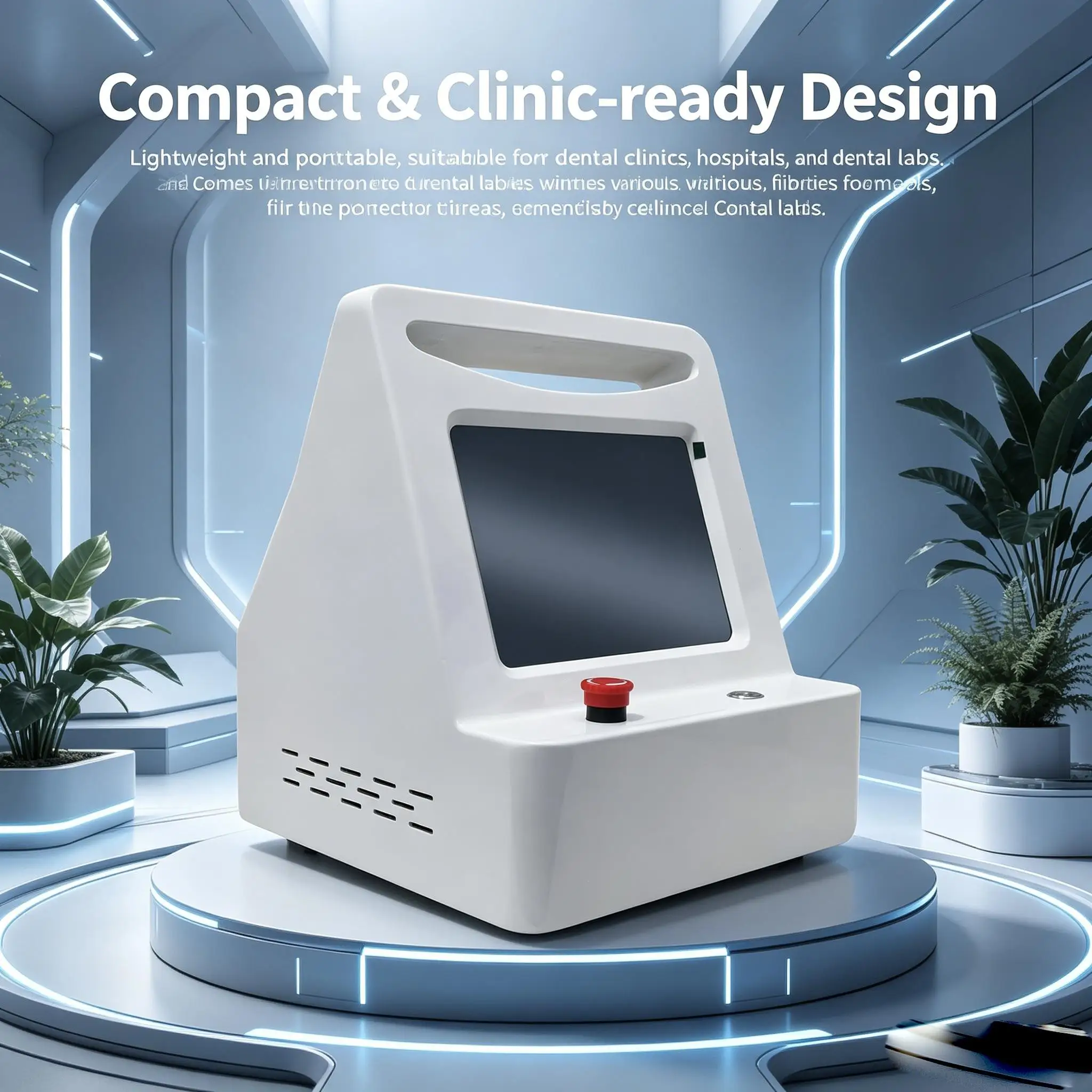 New 980nm Diode Laser Portable Oral Aesthetic Device Soft Tissue Contouring Dental Studio Care Machine
