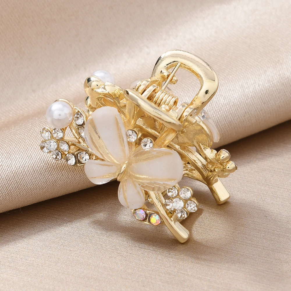 Elegant butterfly hairpins, simple and popular flower claw-shaped clips, flower & butterfly hairpins, women's accessories