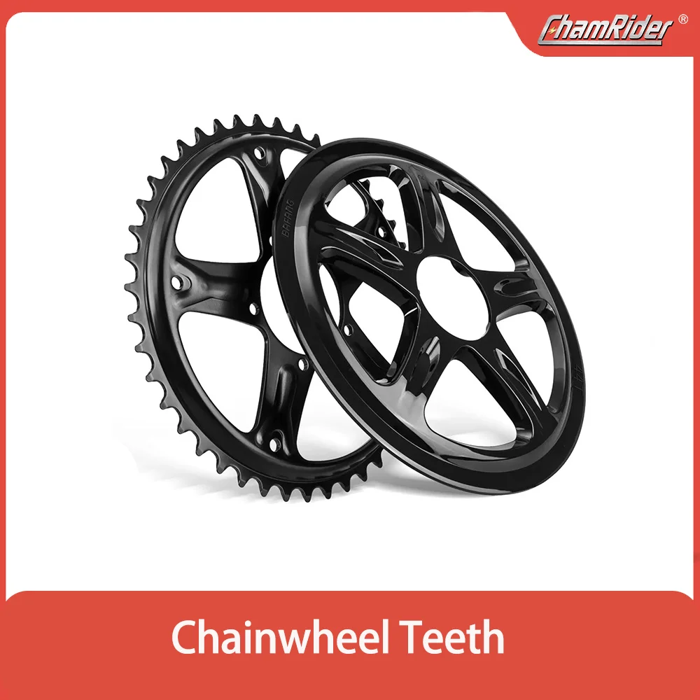 ChamRider Chain Wheel for Mid Drive Motor Sprocket Chainring Blade 44T 46T 48T 52T BBSHD Motor