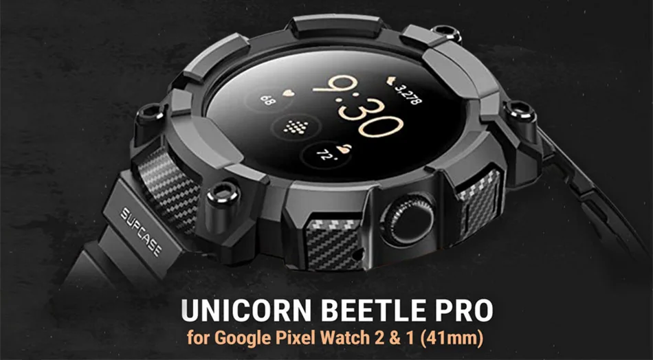 Sup case For Google Pixel Watch 3/2/1 Case 41mm (2024/2023/2022) ub pro robustes Schutz uhr gehäuse mit verstellbarem Armband – Detail 1