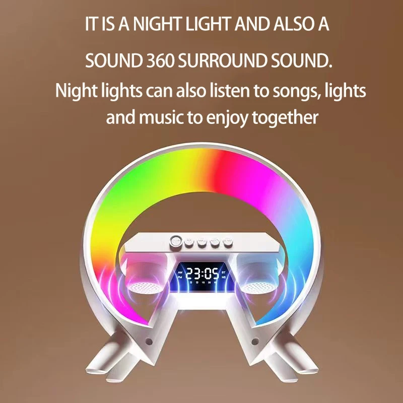 Bluetooth wireless multi-function audio night light color atmosphere sensitive clock birthday gift company annual meeting prize