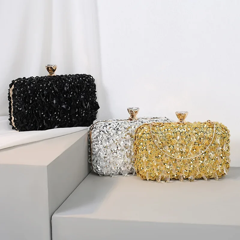 

Fashion Handmade Beaded Handbag, Dress, Dinner Bag, Women's Banquet Evening Bag Purses and Handbags Luxury Designer Handbags