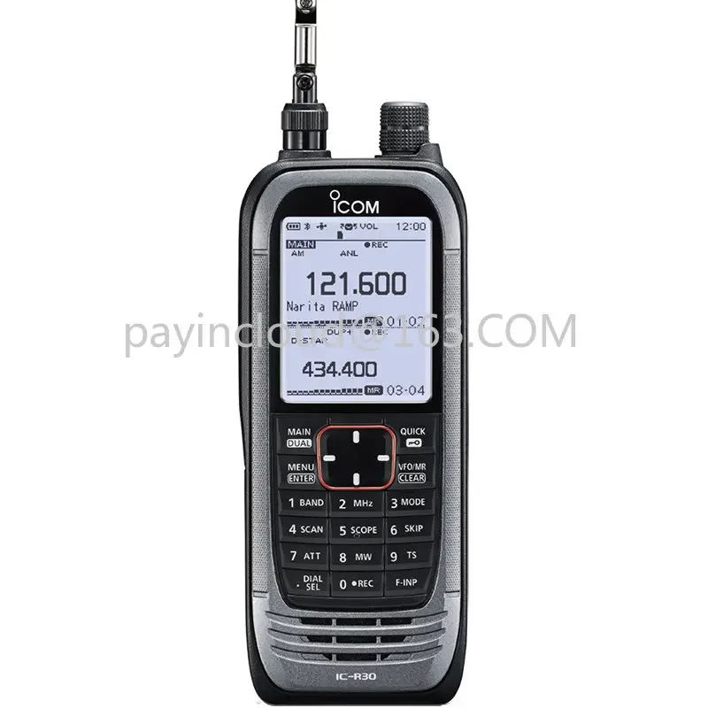 IC-R30 Handheld Receiver Radio Broadband Digital-to-Analog Receiver Radio Built-in GPS Bluetooth